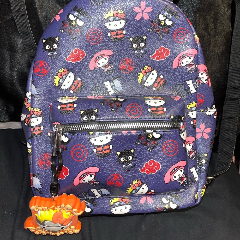 Naruto Hello Kitty & Friends mini backpack(with included keychain)